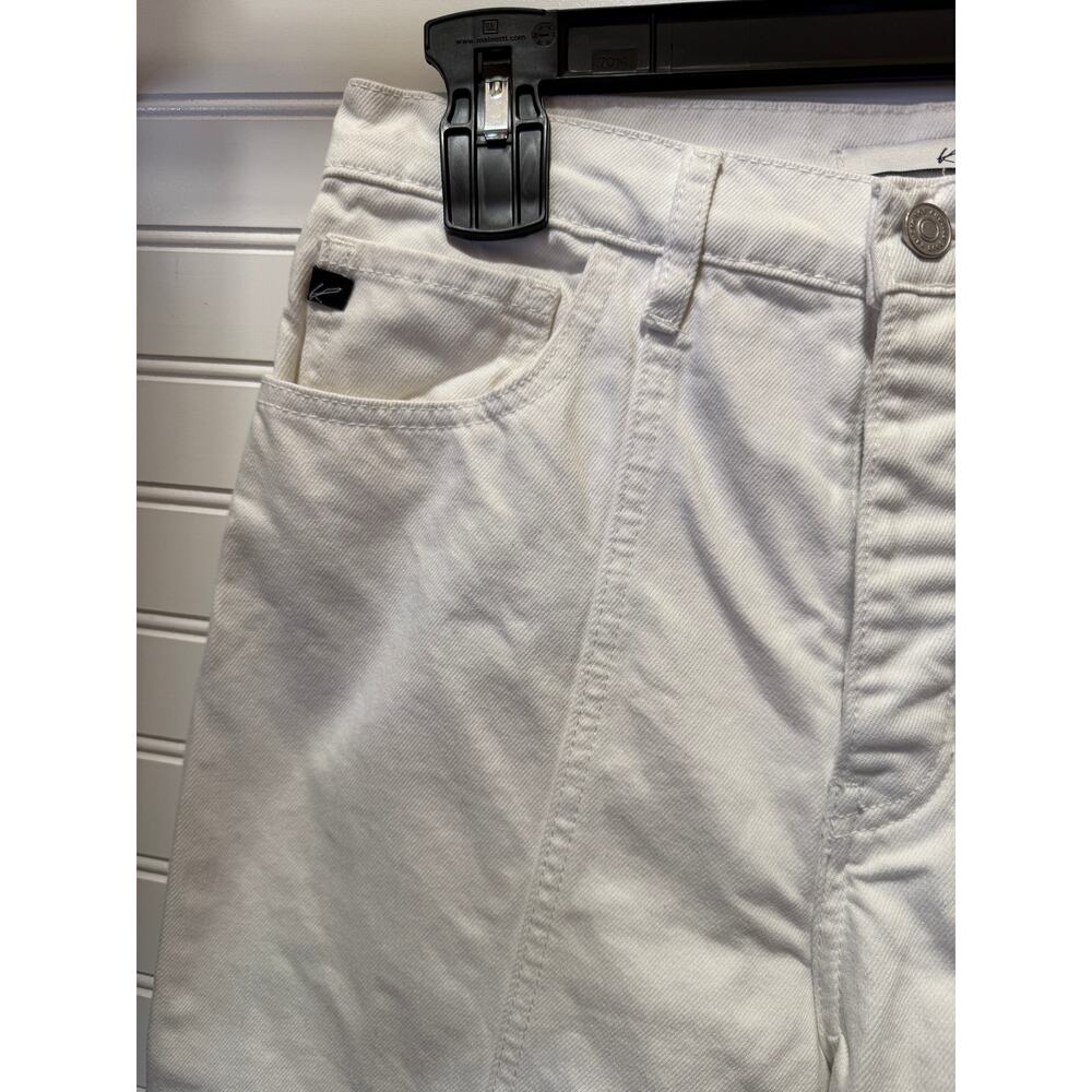 KanCan White Wide Leg High Waisted Button Fly Jeans Size 9/28 - Picture 5 of 12